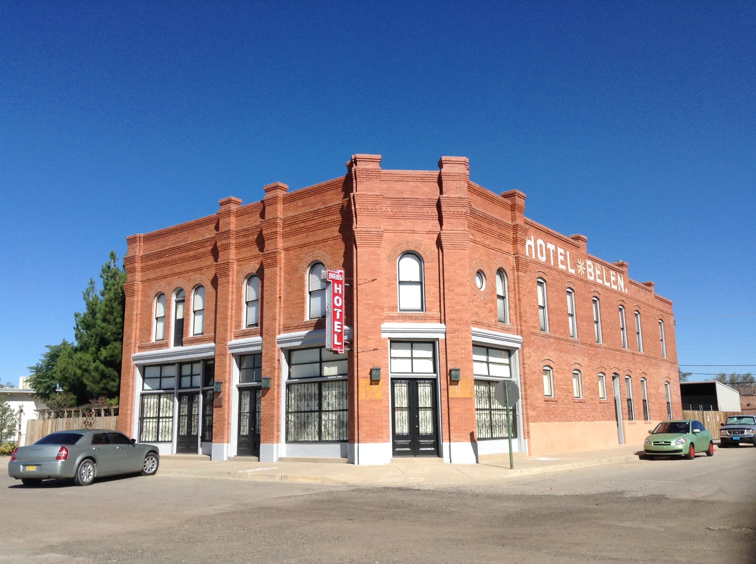Historic Belen Hotel on Becker Avenue in Belen, New Mexico, built 1907