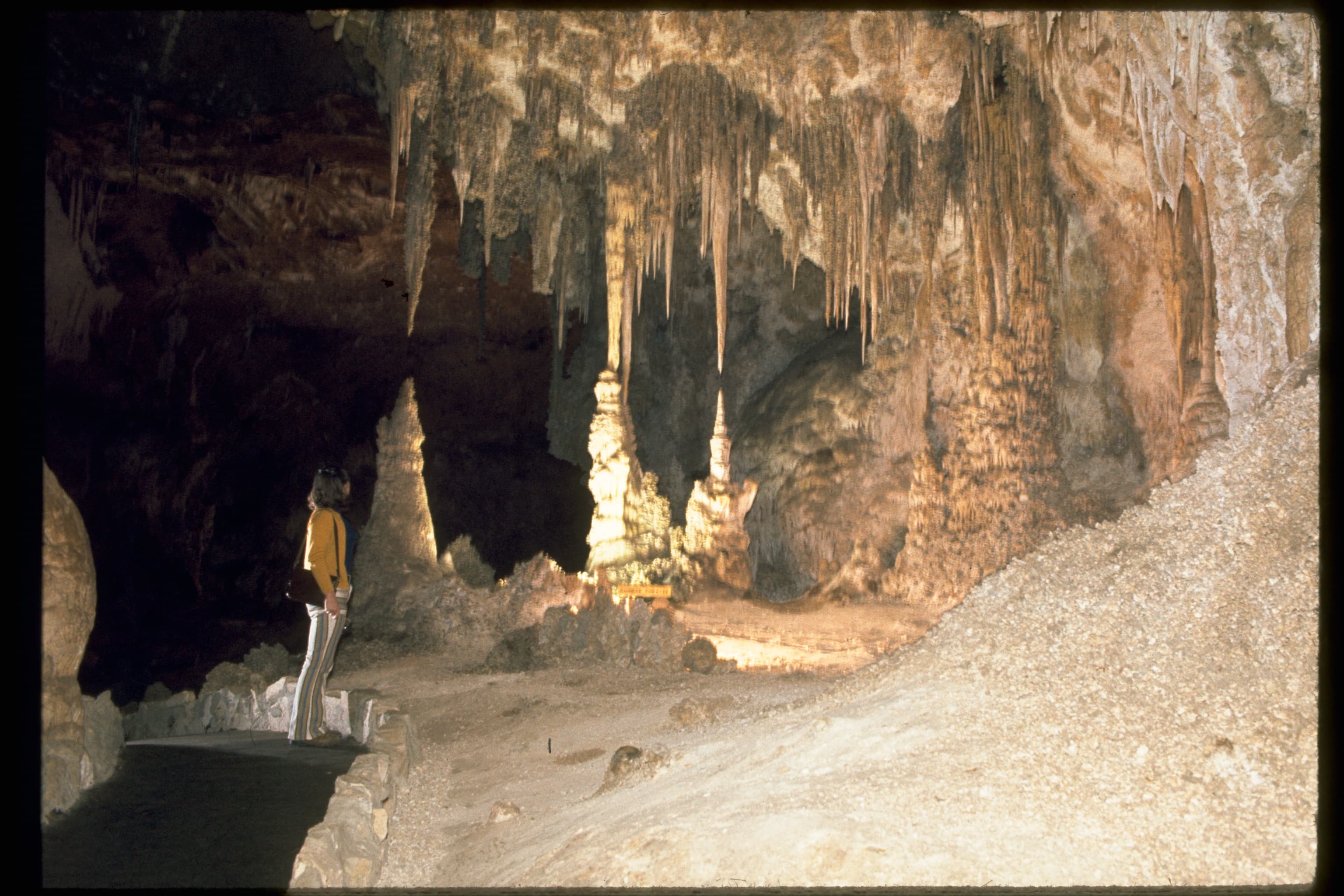 Cave formations inside Carlsbad Caverns National Park, southeastern New Mexico