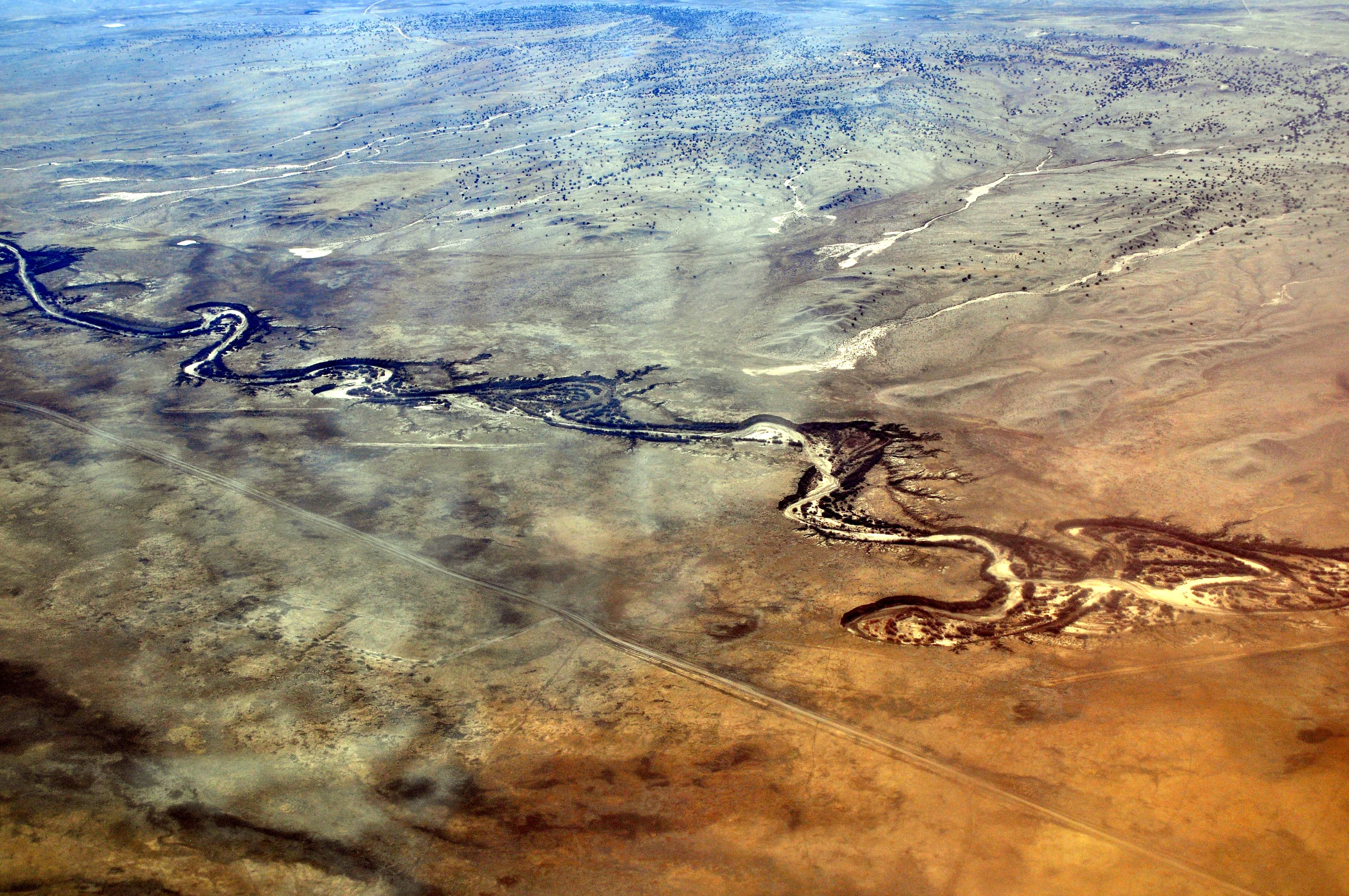 Aerial view of the To'hajiilee Indian Reservation