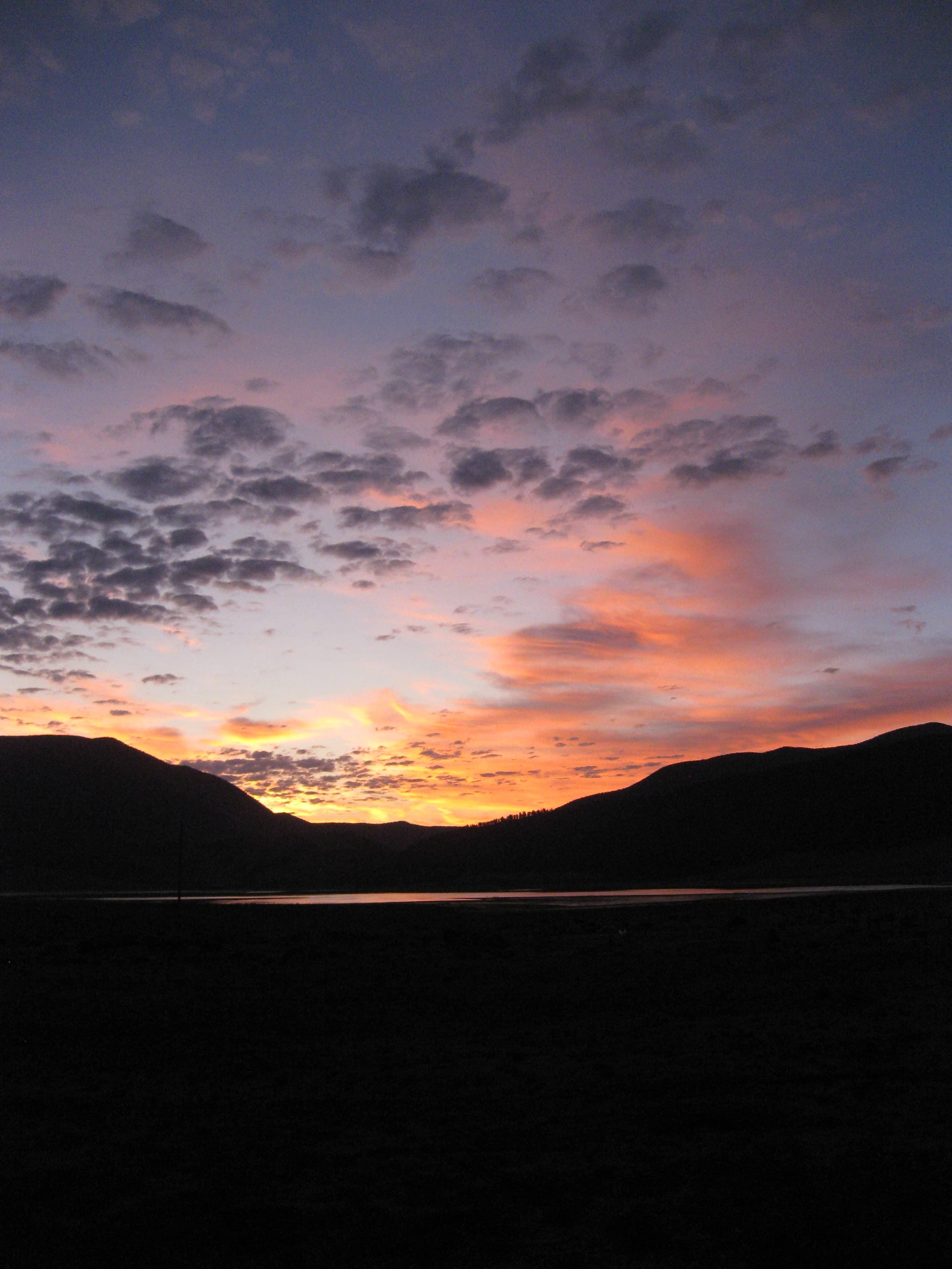 Sunrise across Eagle Nest Lake State Park, taken from west of Eagle Nest, New Mexico