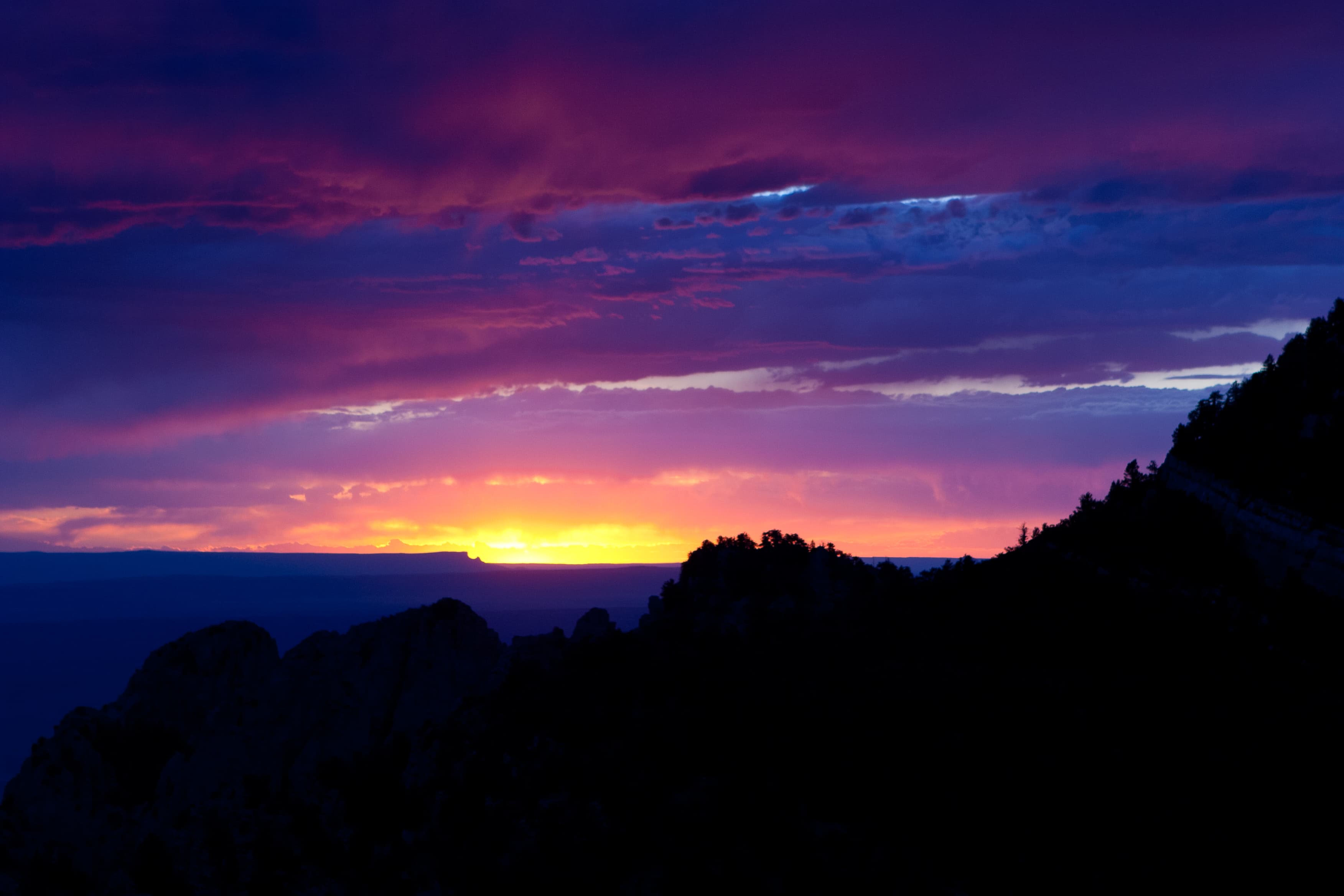 Sandia Crest Scenic Highway sunset