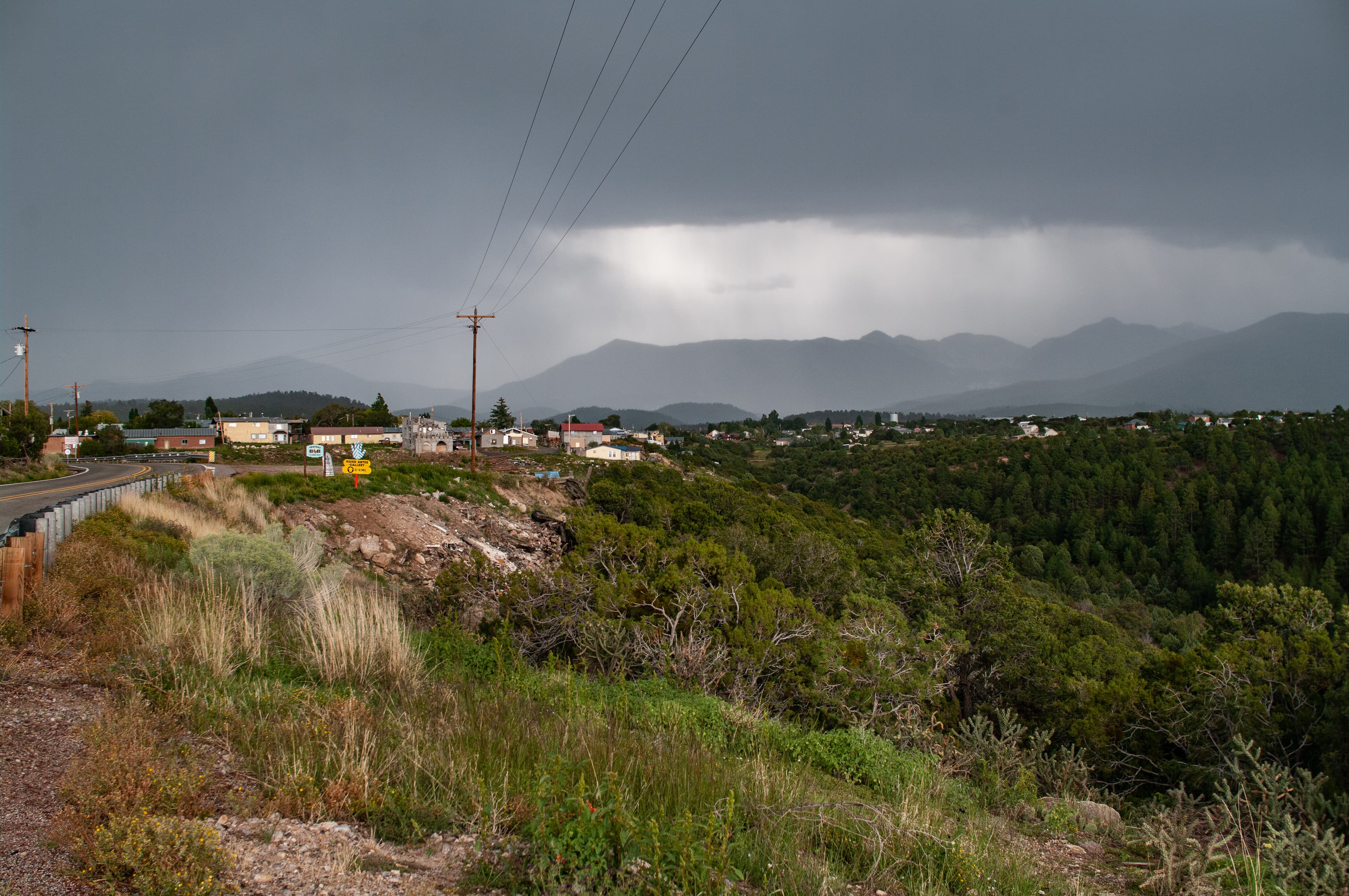 Village of Truchas with the Truchas Peaks in the distance