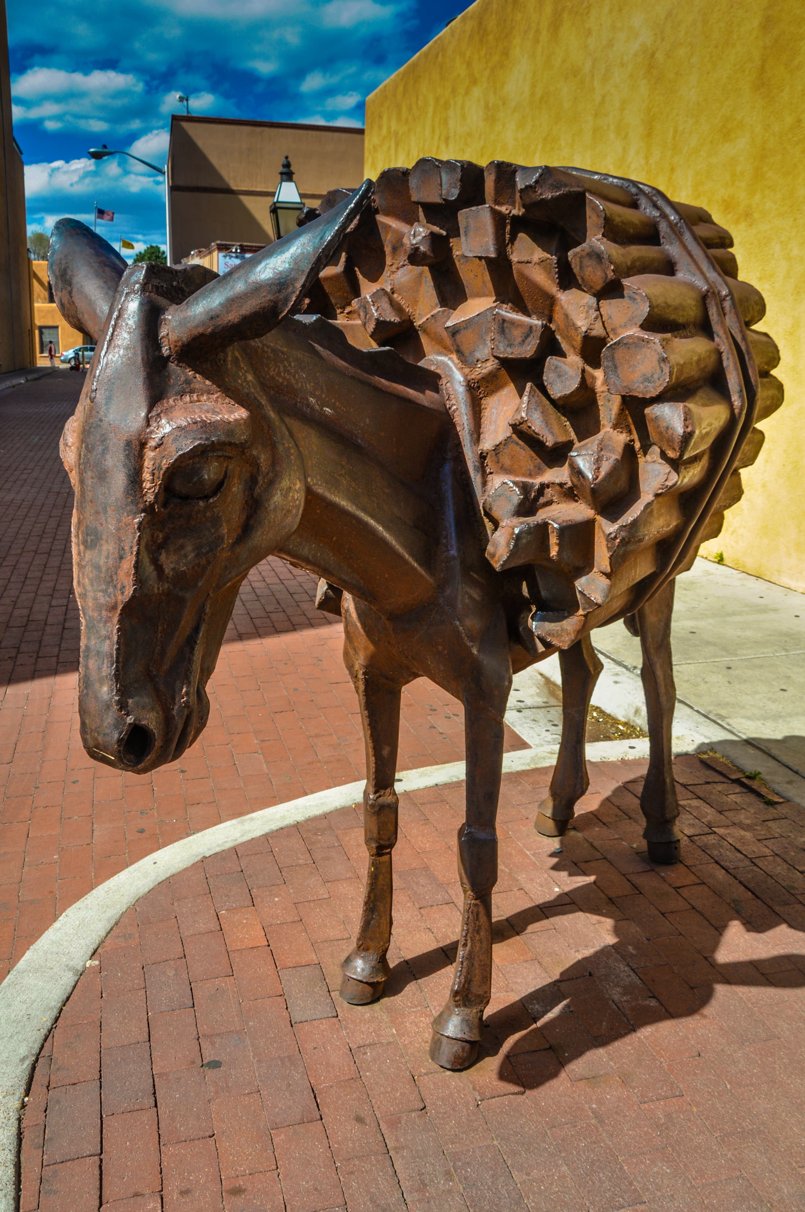 Burro Alley in downtown Santa Fe, New Mexico