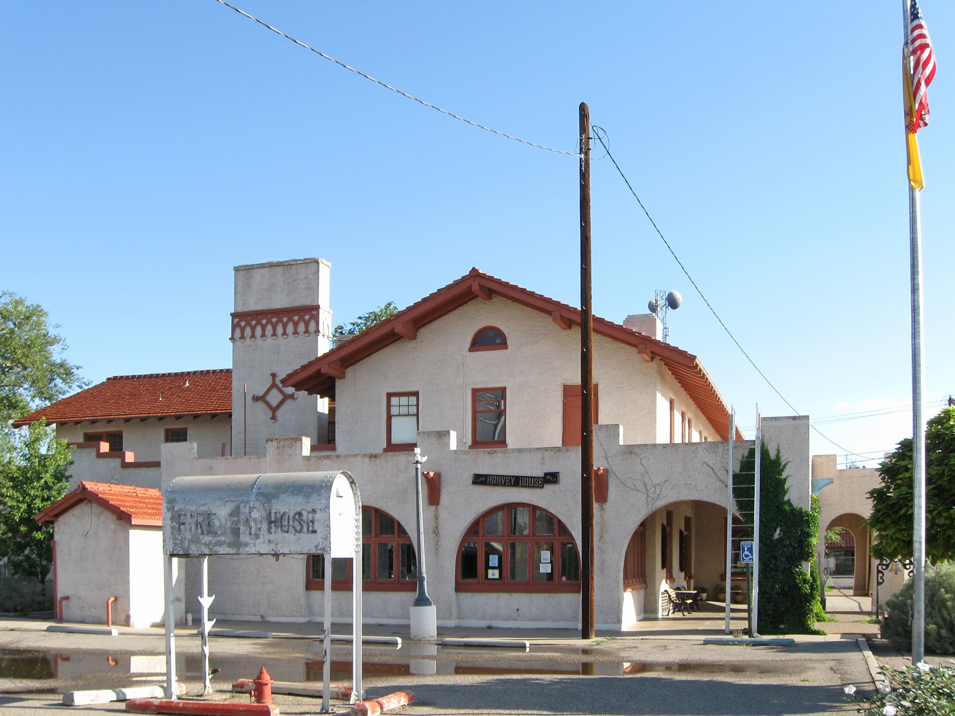 Harvey House Museum on First Street in Belen, New Mexico, a historic railroad-era landmark