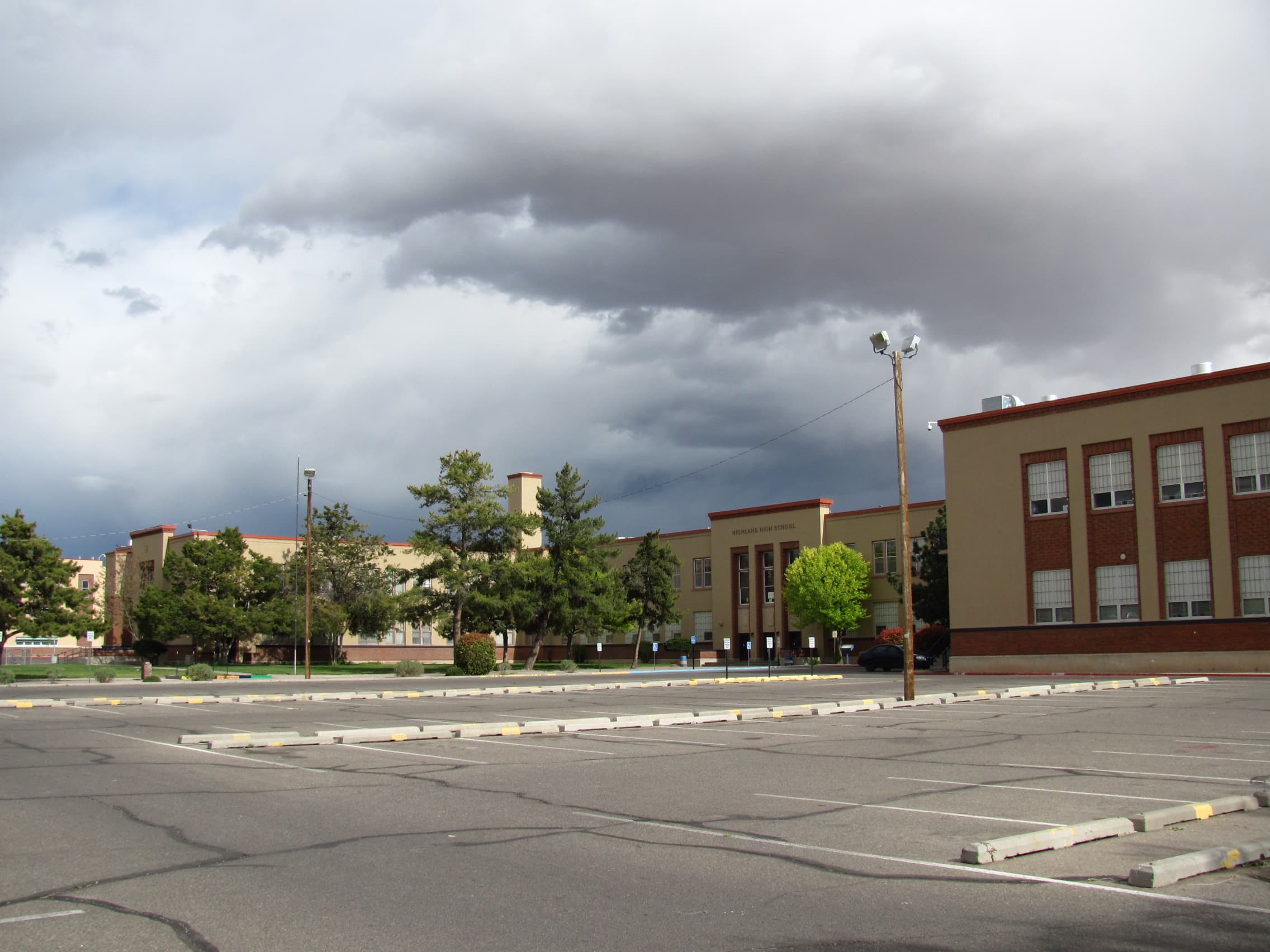 Highland High School building in Albuquerque