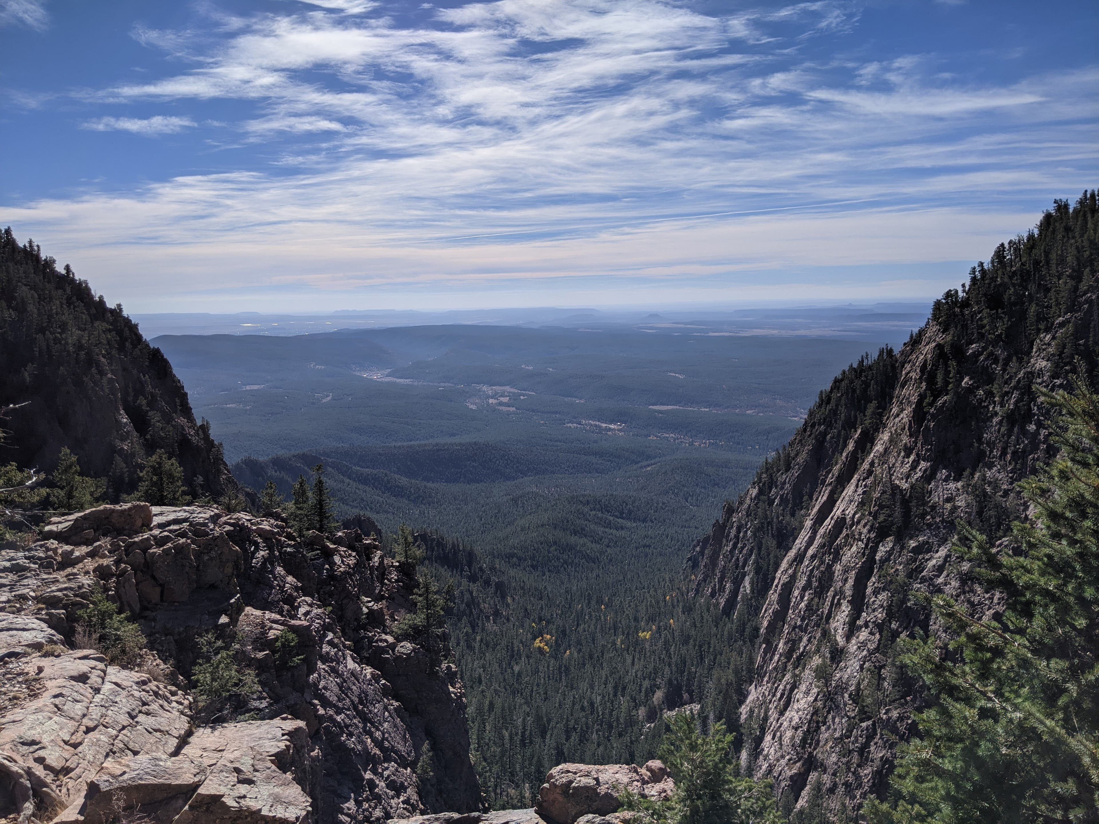 Mountain vista from the Pecos Wilderness area near Pecos, New Mexico