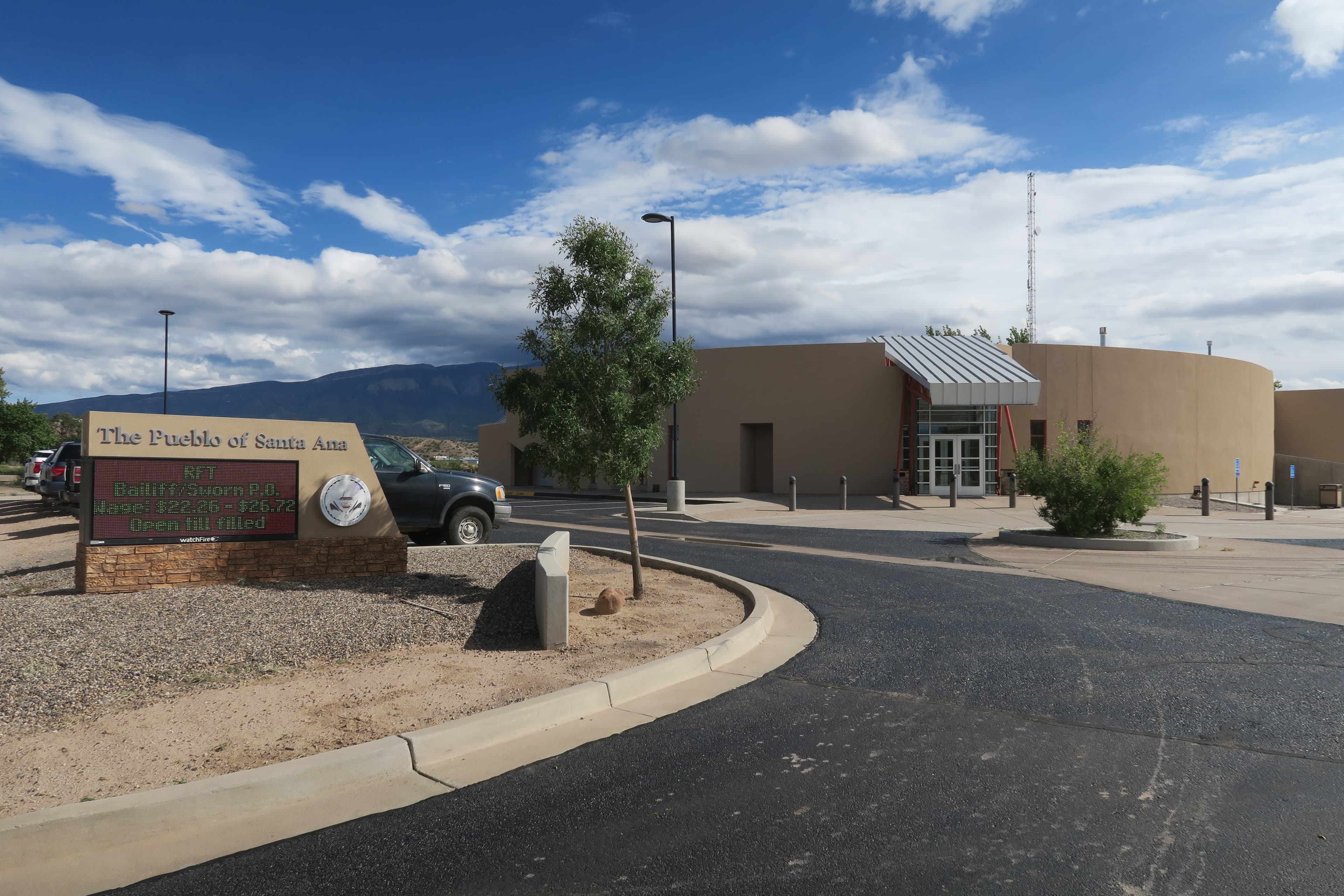 Administrative building at Santa Ana Pueblo in northern New Mexico