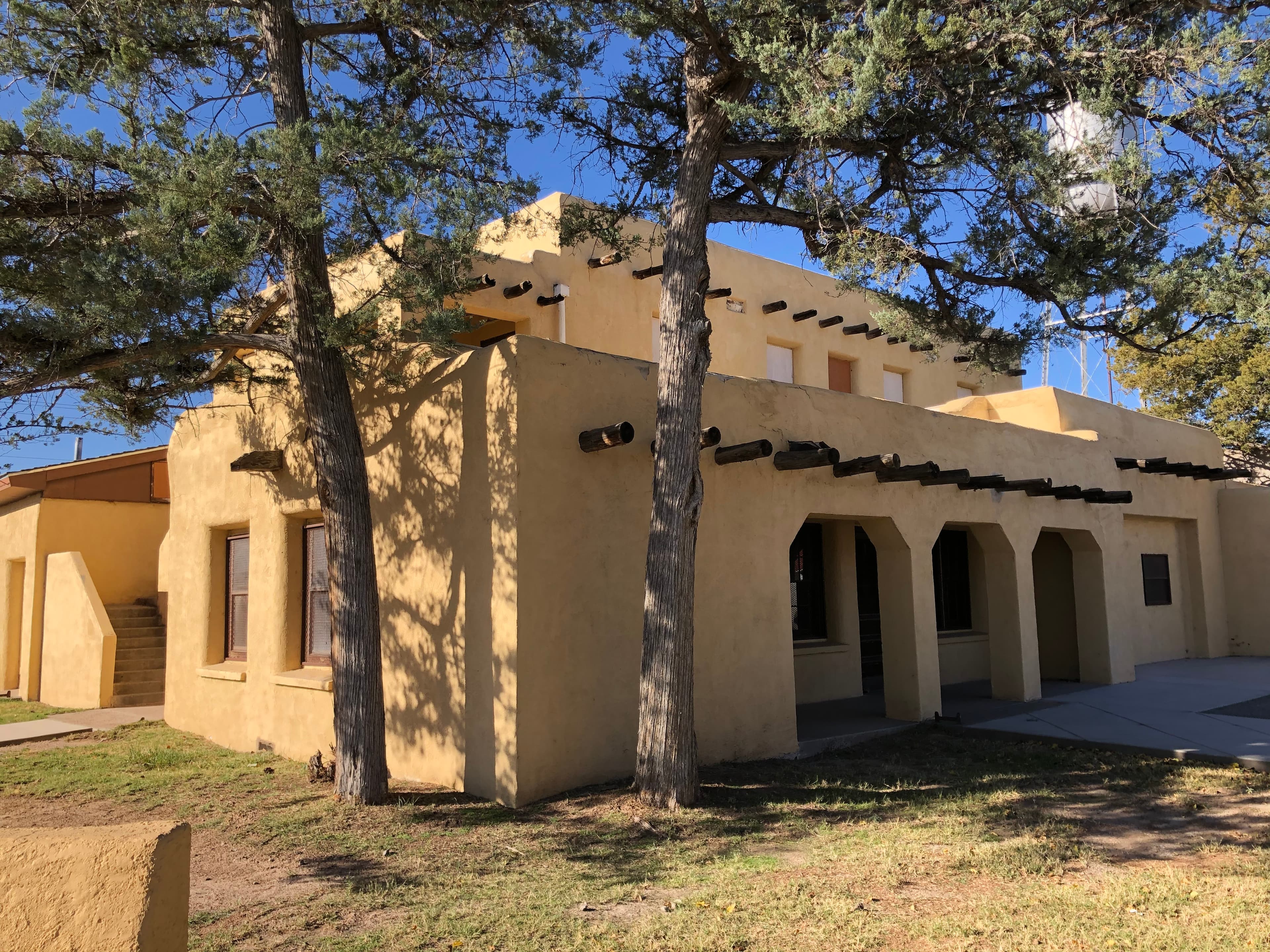 Historic Old Belen City Hall in downtown Belen