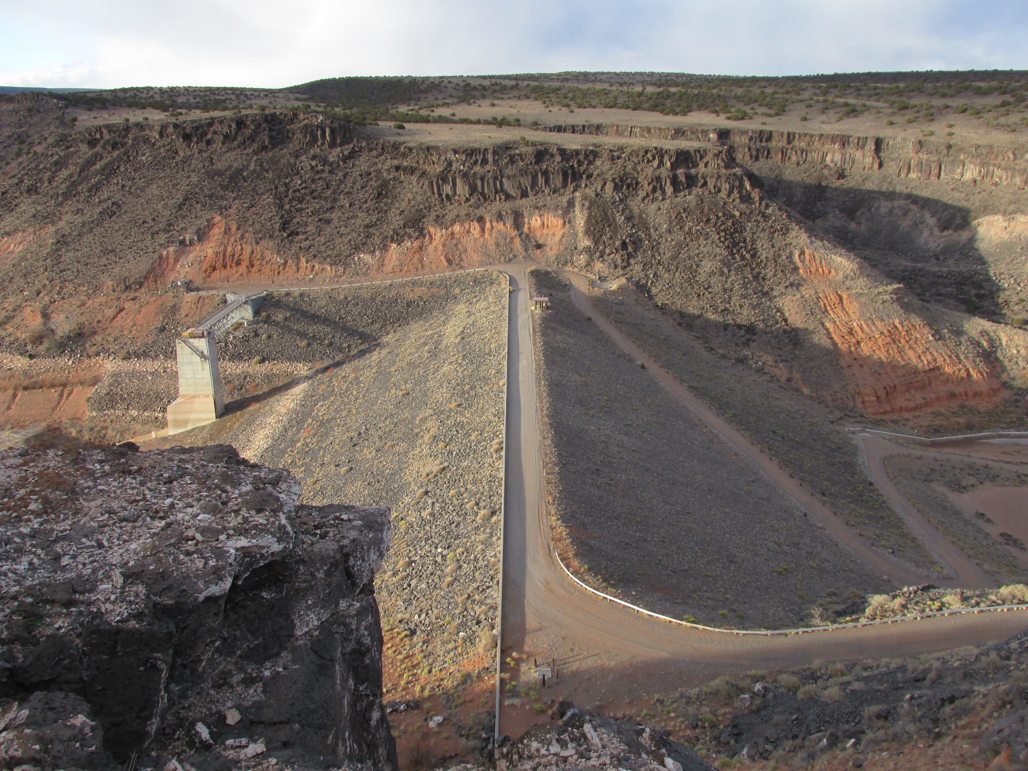 Jemez Canyon Dam at Santa Ana Pueblo in New Mexico