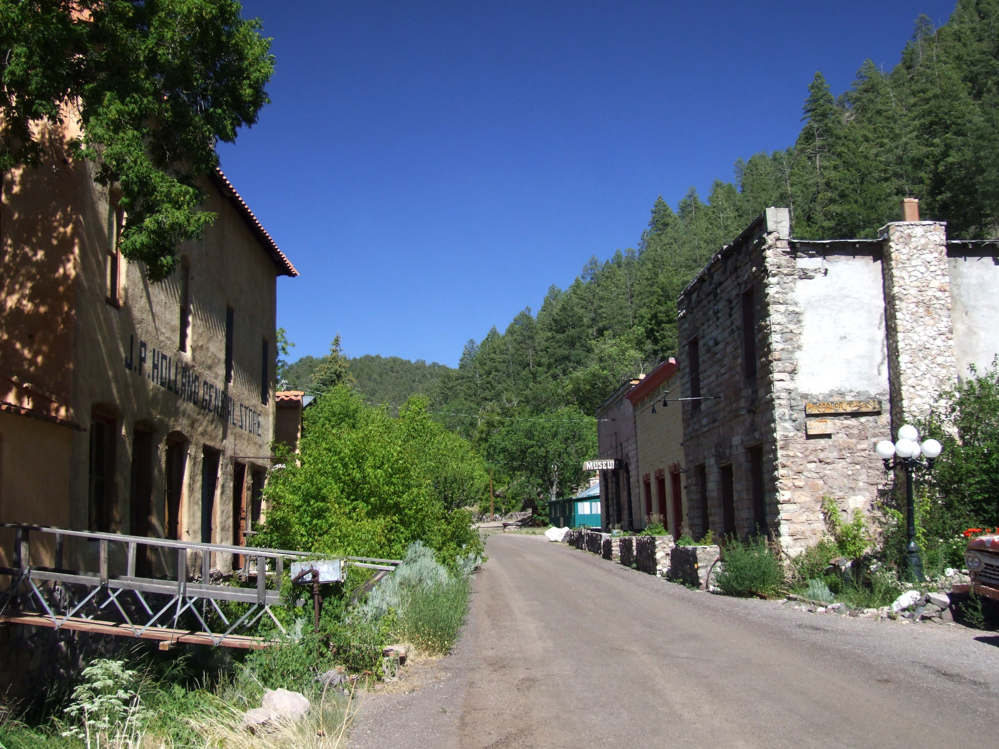 Downtown Mogollon ghost town, New Mexico