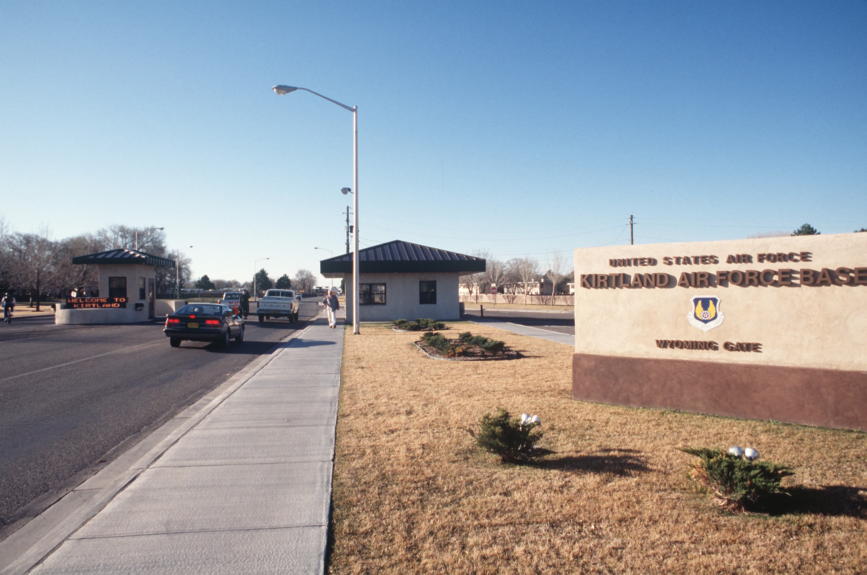 Main gate of Kirtland Air Force Base, Albuquerque