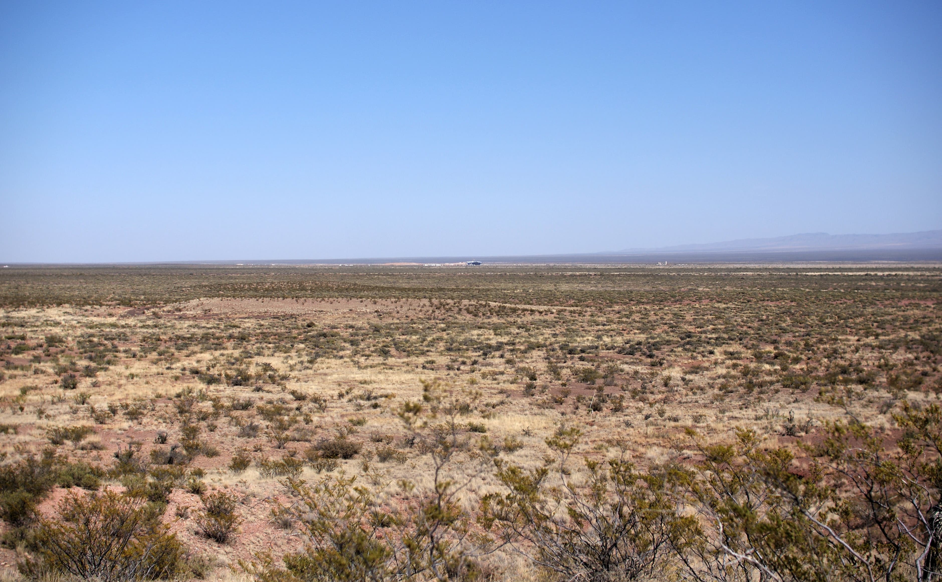 Spaceport America in the New Mexico desert