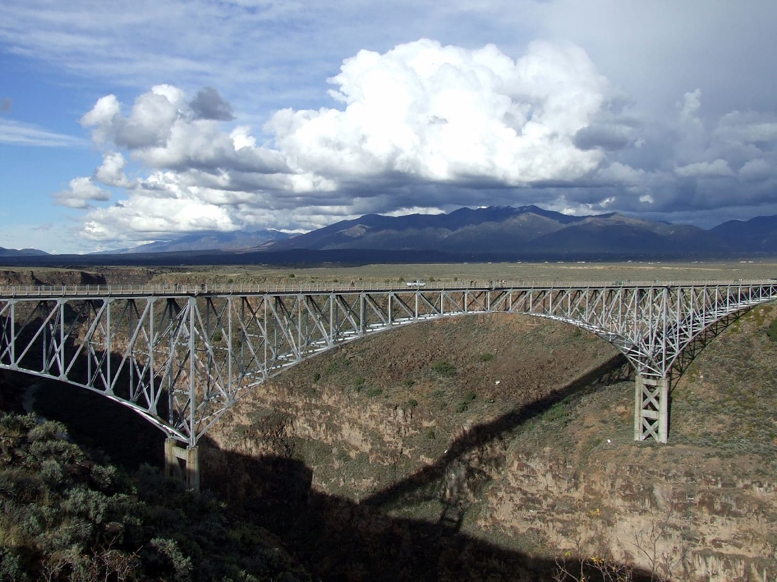 Rio Grande Gorge Bridge spanning the gorge in Taos County, New Mexico