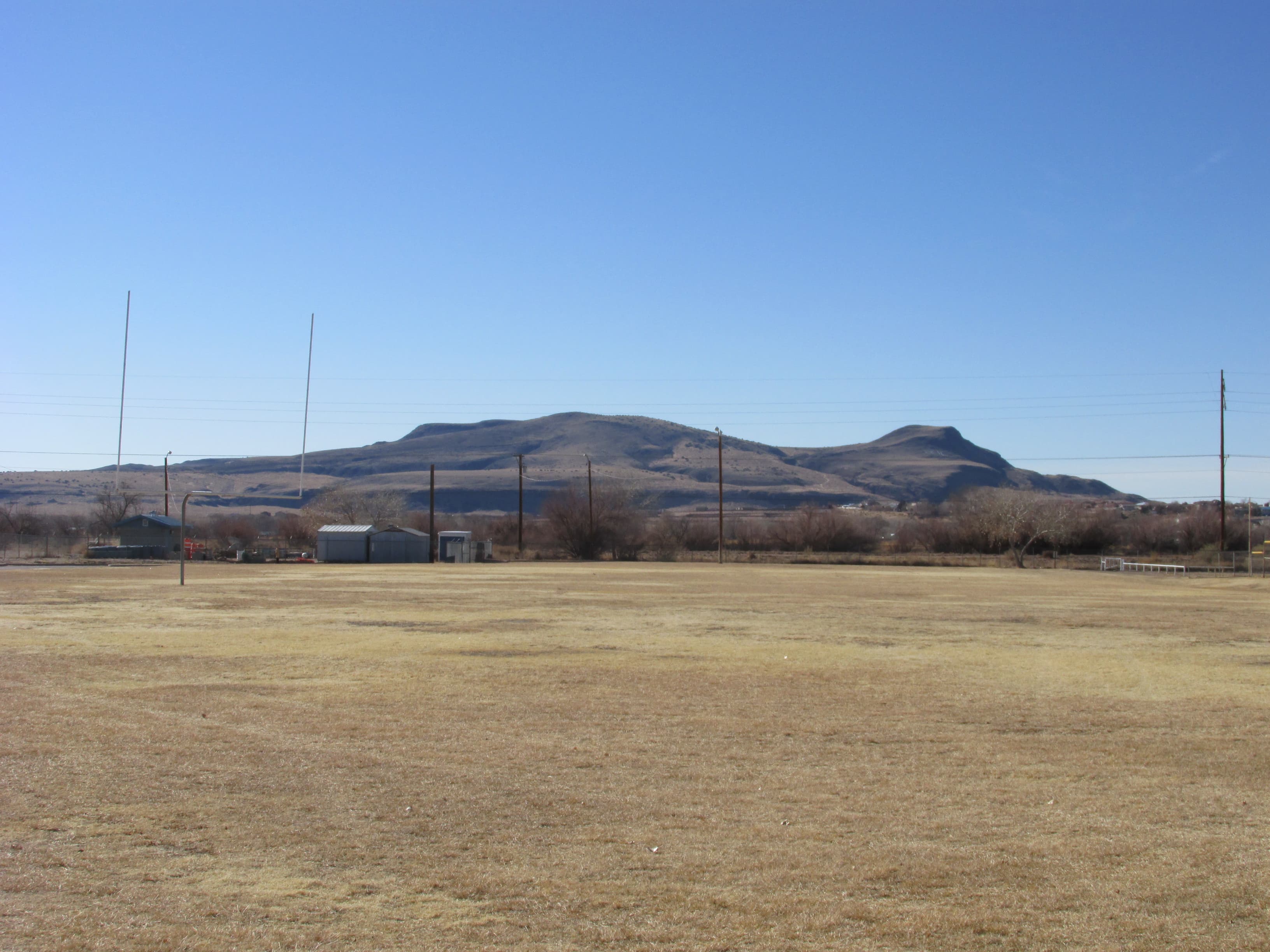 Los Lunas volcano in the Cat Hills volcanic field near Los Lunas, New Mexico