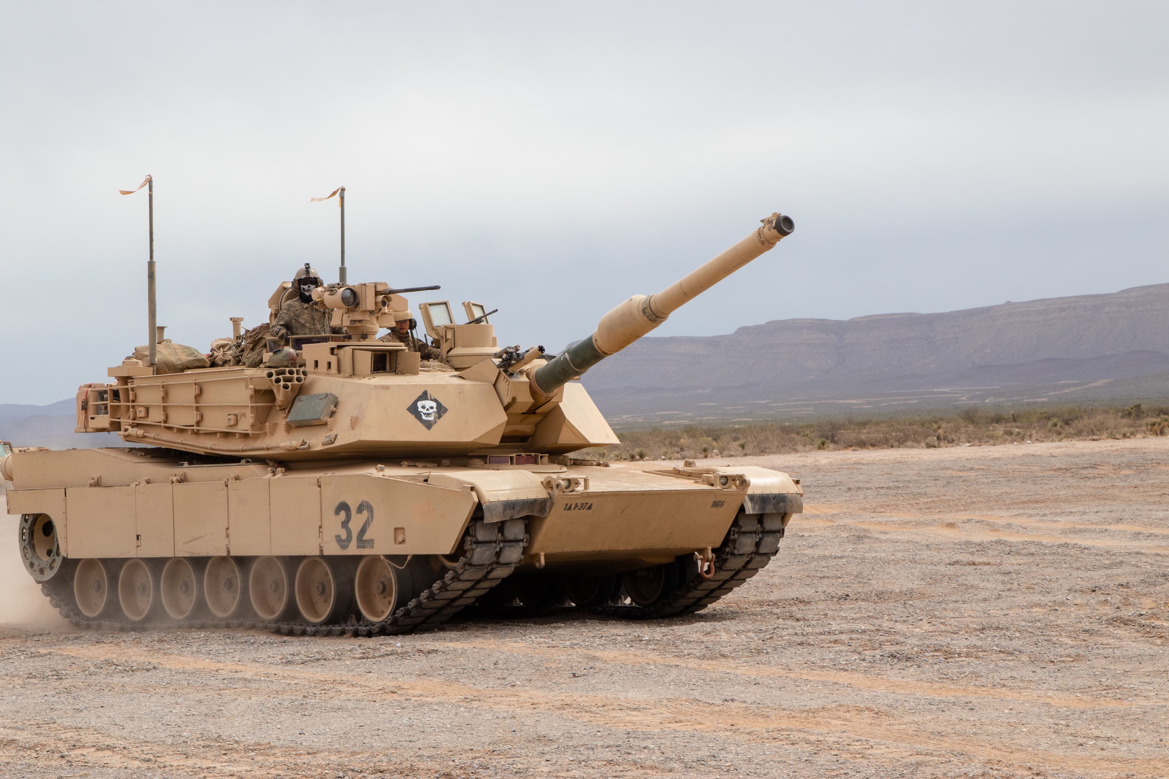 M1 Abrams tank at Fort Bliss