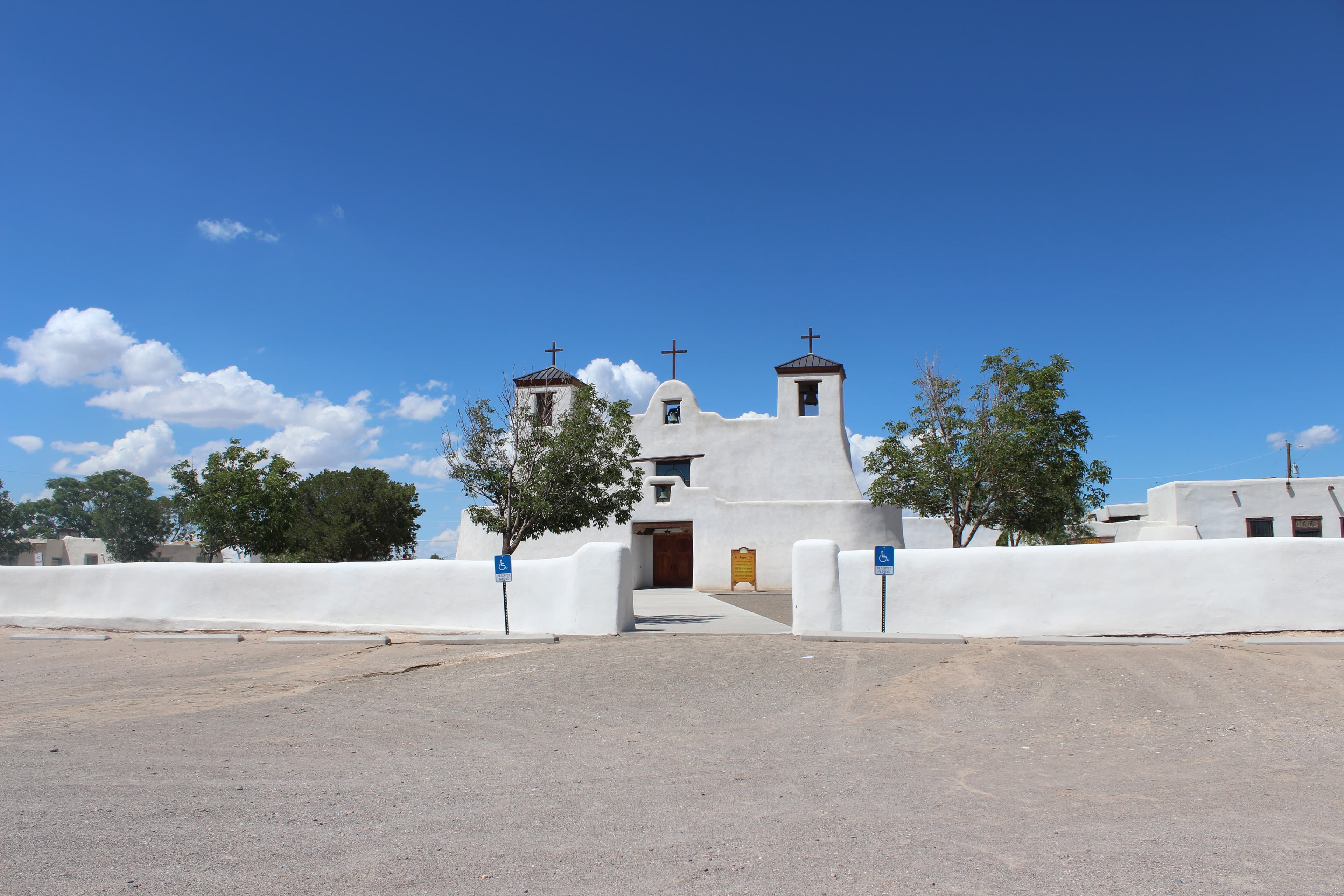 Historic Mission San Agustin de la Isleta at Isleta Pueblo near Albuquerque, New Mexico